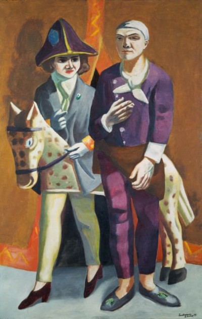 Max Beckmann | Doppelbildnis Karneval, 1915, Öl auf Leinwand, 160,5 x 104,5 cm