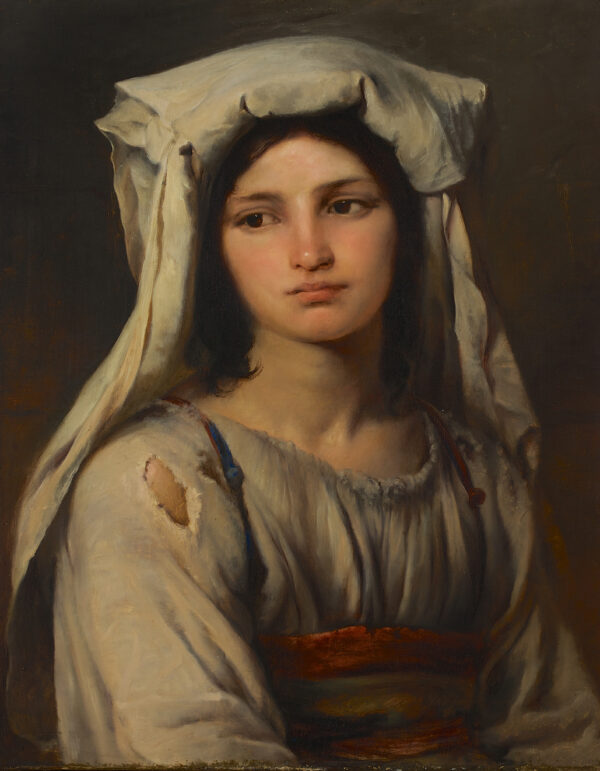 Elisabeth Jerichau-Baumann, Brustbild einer Italienerin, ca. 1845-48, Öl auf Leinwand, 605 x 49 cm, Kunstpalast Düsseldorf, Foto: Kunstpalast - Horst Kohlberg - ARTOTHEK