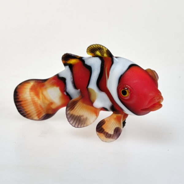 MYTHOS MURANO -Mauro Vianello, Clownfisch, Clownfish, Murano, 2022, Farbgläser, vor der Lampe geblasen und geformt, Credit-Line: Schenkung Mauro Vianello, Foto: Kunstpalast, Düsseldorf