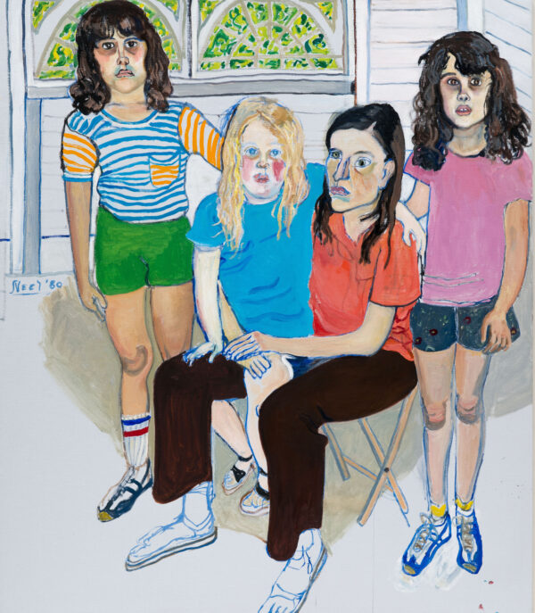 Alice Neel, The Family, 1980, Öl auf Leinwand, 147 x 127 cm, © bpk / Sprengel Museum Hannover, Leihgabe aus Privatbesitz / Herling/Herling/Werner.