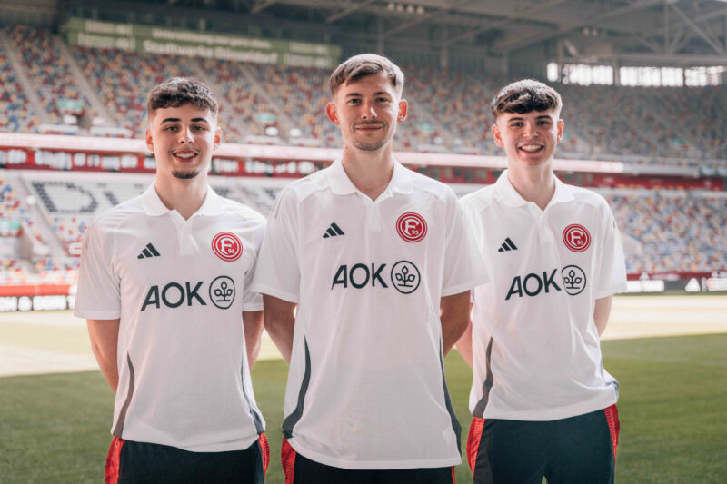 On board: The Fortuna Düsseldorf eSports squad: Fabio Immerthal, Kai Hense and Justin Springer (from left to right) Photo: Fortuna Düsseldorf