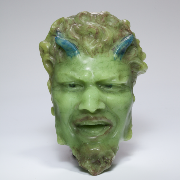 Georges Despret, satyr head “Faun, or the Green God”, Jeumont, Nord-Pas-de-Calais, around 1907